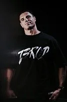 Футболка Z3R0D Paris  оверсайз черная