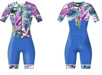 Костюм для триатлона Z3R0D TT SUIT RACER Tropadelic blue женский 