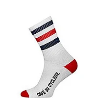 Носки CAFE DU CYCLISTE Scate красно-синяя полоса