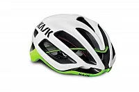 ВЕЛОШЛЕМ KASK PROTONE БЕЛЫЙ/ЛАЙМ