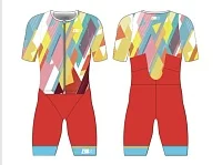 Костюм для триатлона Z3R0D TT SUIT Elite Evo red мужской