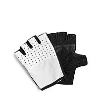 Велоперчатки CAFE DU CYCLISTE летние черно-белые