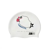 Шапочка для плавания Z3R0D PASSION LA REUNION белая