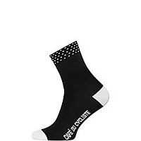 Носки CAFE DU CYCLISTE  черные/белый горошек