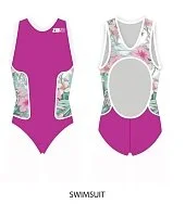 Стартовый купальник для триатлона Z3R0D elite Racer Hawaiian pink