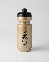 Велобутылка Fingerscrossed  bling золотая 650мл