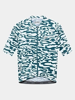 Велоджерси Cafe Du Cycliste Laurette stars dark sea зеленая мужская