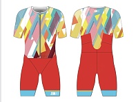 Костюм для триатлона Z3R0D TT SUIT RACER Evo red мужской