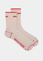 Носки CAFE DU CYCLISTE Summer Motto red rosa