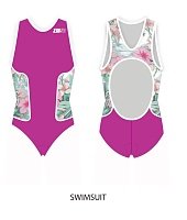 Стартовый купальник для триатлона Z3R0D Racer Hawaiian pink женский